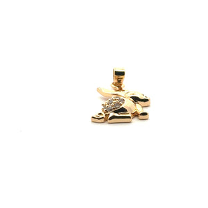 Gold rabbit charm SKU#M3124