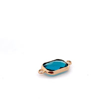 Light blue rectangle shape crystal charm,SKU#M2147lightblue