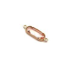 Pink Oval charm, SKU#M2167pink