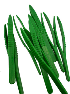 Green Plastic Tweezers