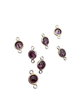 4mm,sterling silver, 3A, Cubic Zicronia Bezel Connector 
SKU#5005780M2