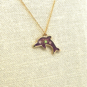 Dolphin Charm, Gold Plated, M3205