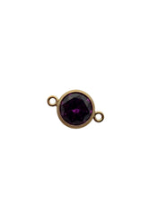 4mm,Gold Filled, 3A, Cubic Zicronia Bezel Connector 
SKU#4005780M2