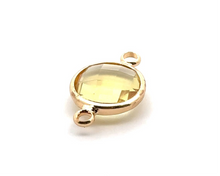 Yellow triangle shape crystal charm,SKU#M2148yellow