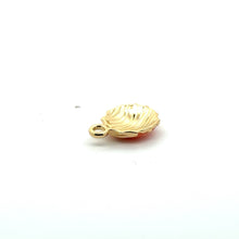 Colored gold plated sea shell, M3090