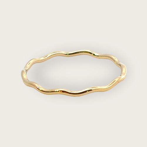 14KGF (Size5) Wavy ring, SKU#40518R5