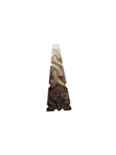 Beautiful triangle shape carved mother of pearl, SKU#M2295