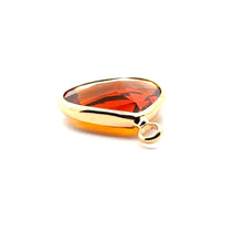 Champaign triangle shape crystal charm, SKU#M2168champaign