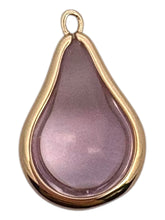 Pink round tear drop shape charm, SKU#M2164pink