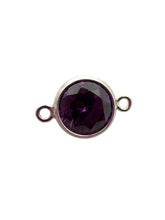 3mm, sterling silver , 3A, Cubic Zicronia Bezel Connector 
SKU#5030CM2