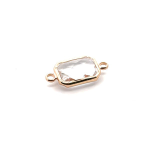 Clear rectangle shape crystal charm,SKU#M2147clear