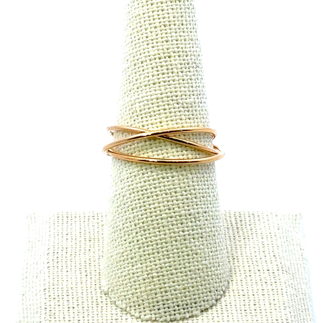 14KGF Size 6 Rolling ring (1.0mm)