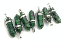Silver Plated Ruby Fuchsite Pendant Sku#M1420