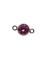 4mm,sterling silver, 3A, Cubic Zicronia Bezel Connector 
SKU#5005780M10