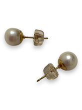 Japanese akoya pearl studs, 14KGF, SKU#Jakoya8