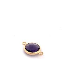 Purple triangle shape crystal charm,SKU#M2148purple
