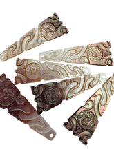 Beautiful triangle shape carved mother of pearl, SKU#M2295