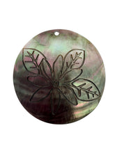 Round carved flower mother of pearl, SKU#M4050