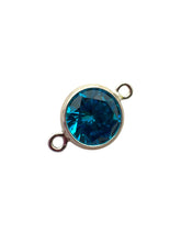 3mm, sterling silver , 3A, Cubic Zicronia Bezel Connector 
SKU#5030CM9