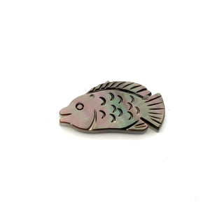 Tahitian Mother Of Pearl Fish Beads, Sku#M483