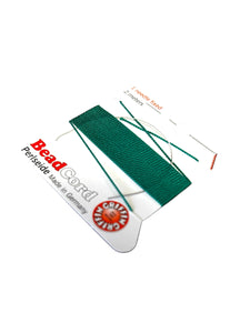 Green Bead Cord - Perlseide