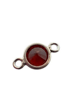 3mm, sterling silver , 3A, Cubic Zicronia Bezel Connector 
SKU#5030CM1