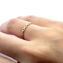 14KGF woven ring (Size 9 ) SKU#405R9LR