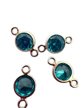 3mm, sterling silver , 3A, Cubic Zicronia Bezel Connector 
SKU#5030CM12