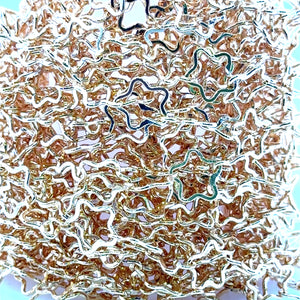 14KGF 8.12mm Flat Star Chain, SKU#SM1419F