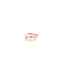 Pink triangle shape crystal charm, SKU#M2161pink
