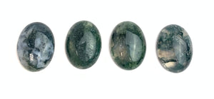 Moss Agate Oval Cabochon Sku#M1999