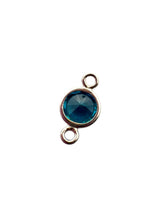 4mm,sterling silver, 3A, Cubic Zicronia Bezel Connector 
SKU#5005780M12