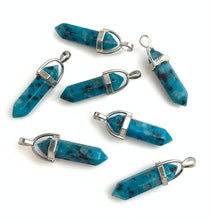 Tianshan Blue Silver Plated Pendant Sku#M1417