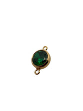 3mm, Gold filled , 3A, Cubic Zicronia Bezel Connector 
SKU#4030CM5