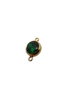 3mm, Gold filled , 3A, Cubic Zicronia Bezel Connector 
SKU#4030CM5