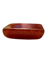 Orange agate jade bead, SKU#M873