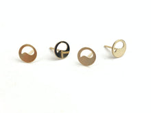 14kGF Yin and Yang Studs Sku#708-4
