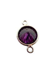 3mm, sterling silver , 3A, Cubic Zicronia Bezel Connector 
SKU#5030CM2