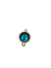 3mm, Gold filled , 3A, Cubic Zicronia Bezel Connector 
SKU#4030CM12