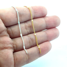 Curb Starburst Chain, 70, Sterling Silver, 14k Gold Filled, Per Foot, S70S5