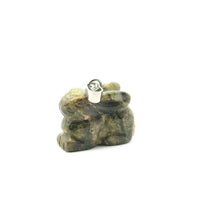 Unikite stone pendant SKU#M2684mossgreen
