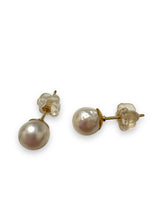 Japanese akoya pearl studs, 14KGF, SKU#Jakoya6