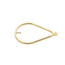14KGF tear drop W/ peg, SKU#4003506P