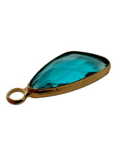 Light blue crystal charm, SKU#M3104Lblue