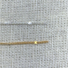 Curb Starburst Chain, 70, Sterling Silver, 14k Gold Filled, Per Foot, S70S5