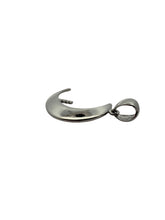 14K solid white gold Moon pendant, SKU#TP-77