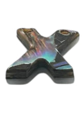 Abalone MOP letter pendant “X”