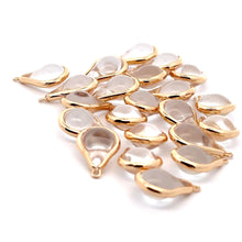 Clear round tear drop shape charm, SKU#M2164clear