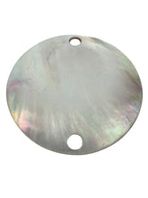 Round mother of pearl, carved flower, SKU#M3000