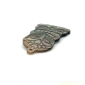 Mother of Pearl Tiki Head Charm Sku#M3494